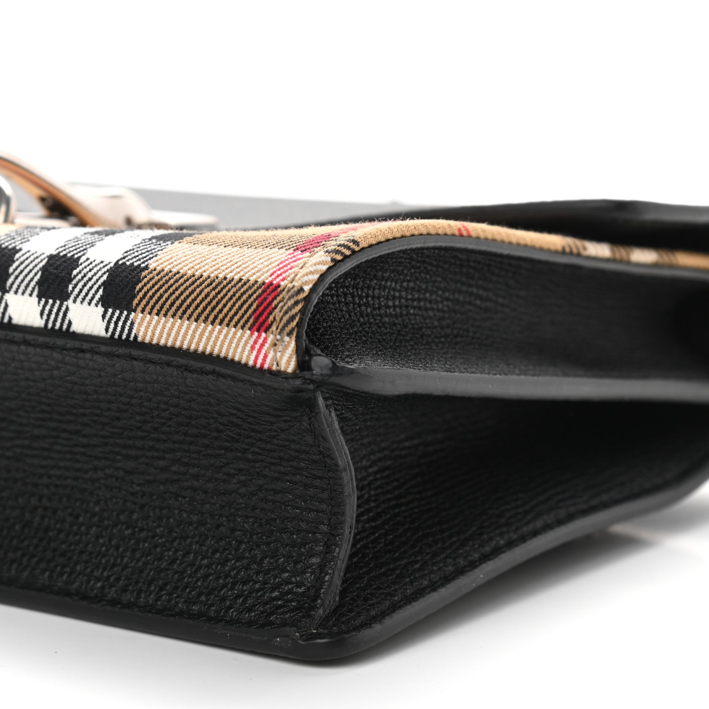 Derby Calfskin House Check Mini Macken Crossbody Bag Black