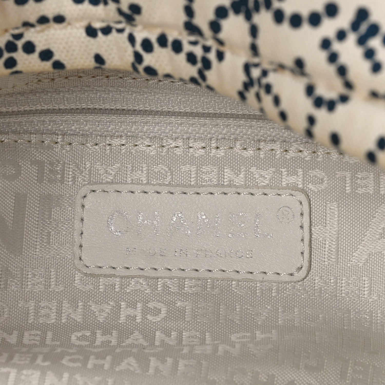 Chanel Canvas Logo CC Bowler Bag Ivory Black 6 of 11