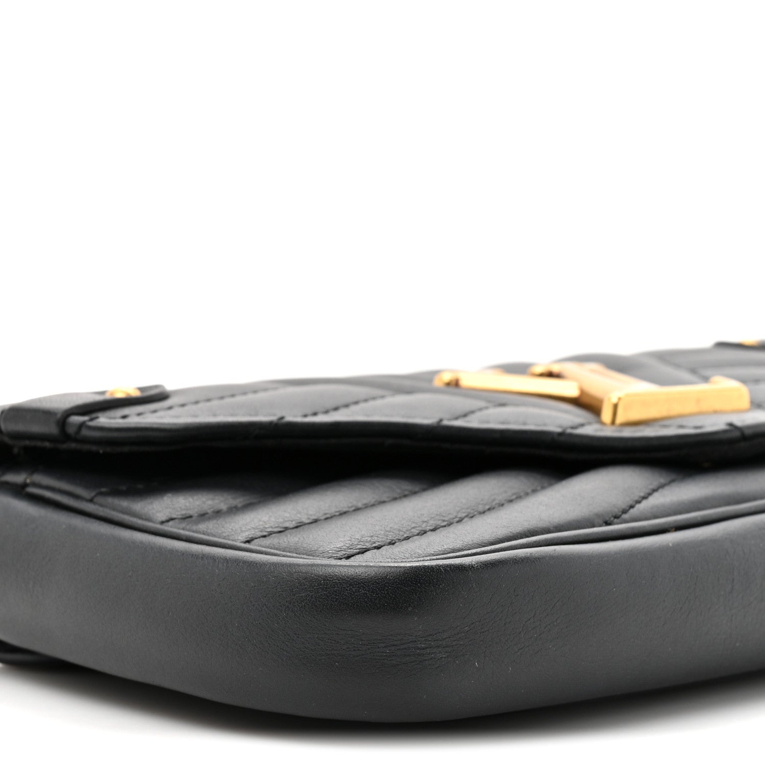 Louis Vuitton Calfskin New Wave Chain Pochette Black 9 of 11