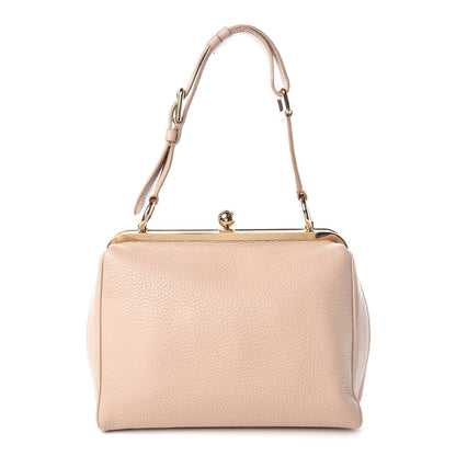 Dolce & Gabbana Calfskin Agata Shoulder Bag Taupe 1 of 9
