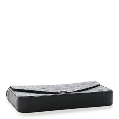 Louis Vuitton Empreinte Pochette Felicie Chain Wallet Black 6 of 17