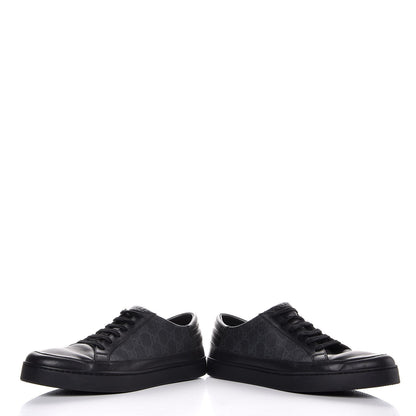 Gucci GG Supreme Monogram Mens Sneakers 9.5 Black 6 of 11