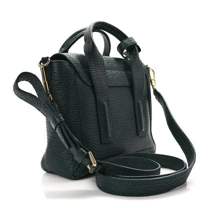 3.1 Phillip Lim Textured Calfskin Mini Pashli Satchel Military Green 3 of 14
