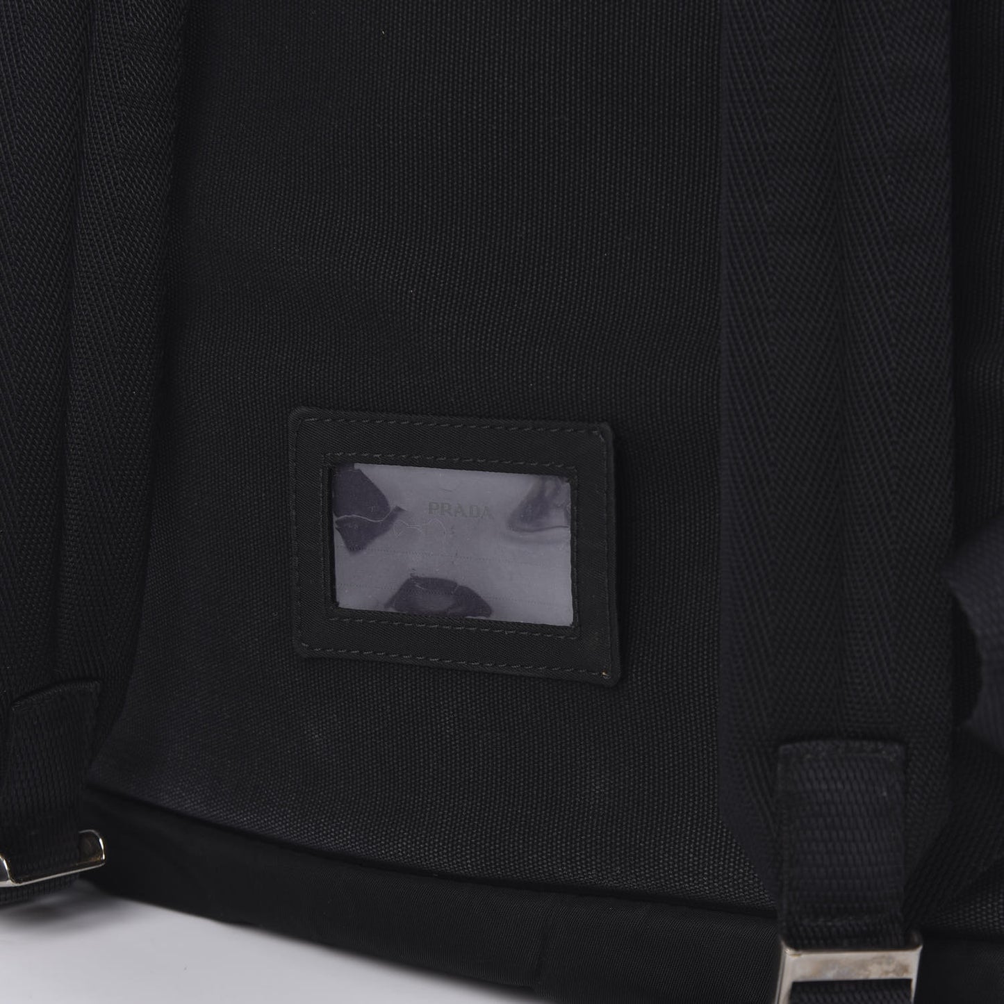 Tessuto Nylon Montagna Double Buckle Backpack Black