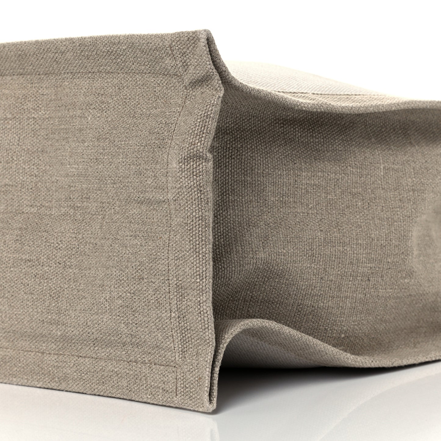 Linen Calfskin Rive Gauche Tote Optic White