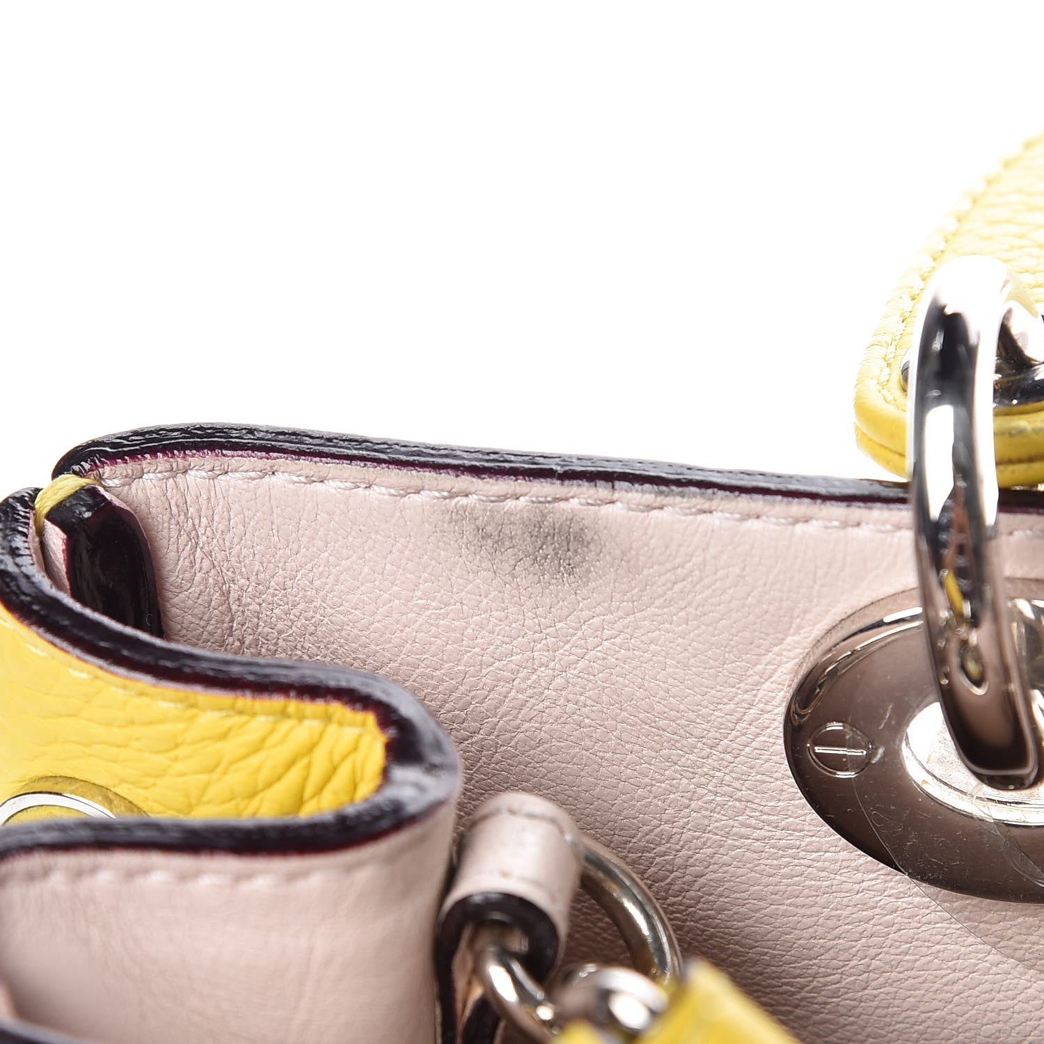 Christian Dior Bullcalf Mini Diorissimo Tote Vert Acide 8 of 9