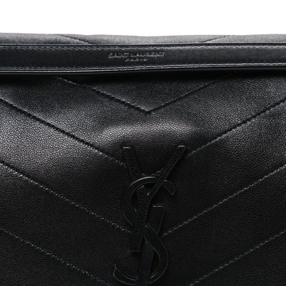 Saint Laurent Crinkled Calfskin Matelasse Monogram Medium Niki Chain Satchel Black 8 of 10