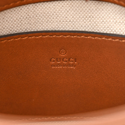 Gucci New Canvas Charisma Calfskin Crystal GG Monogram Mini Jackie 1961 Hobo Camel Ebony 6 of 10