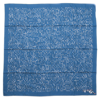 Hermes Silk Cotton Typograffiti Scarf 100 Bleu Moyen Bleu Sport Blanc 1 of 6
