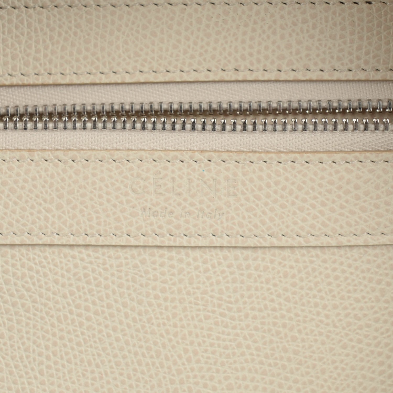 Celine Grained Calfskin Small Vertical Bi-Cabas Cream Black 6 of 7