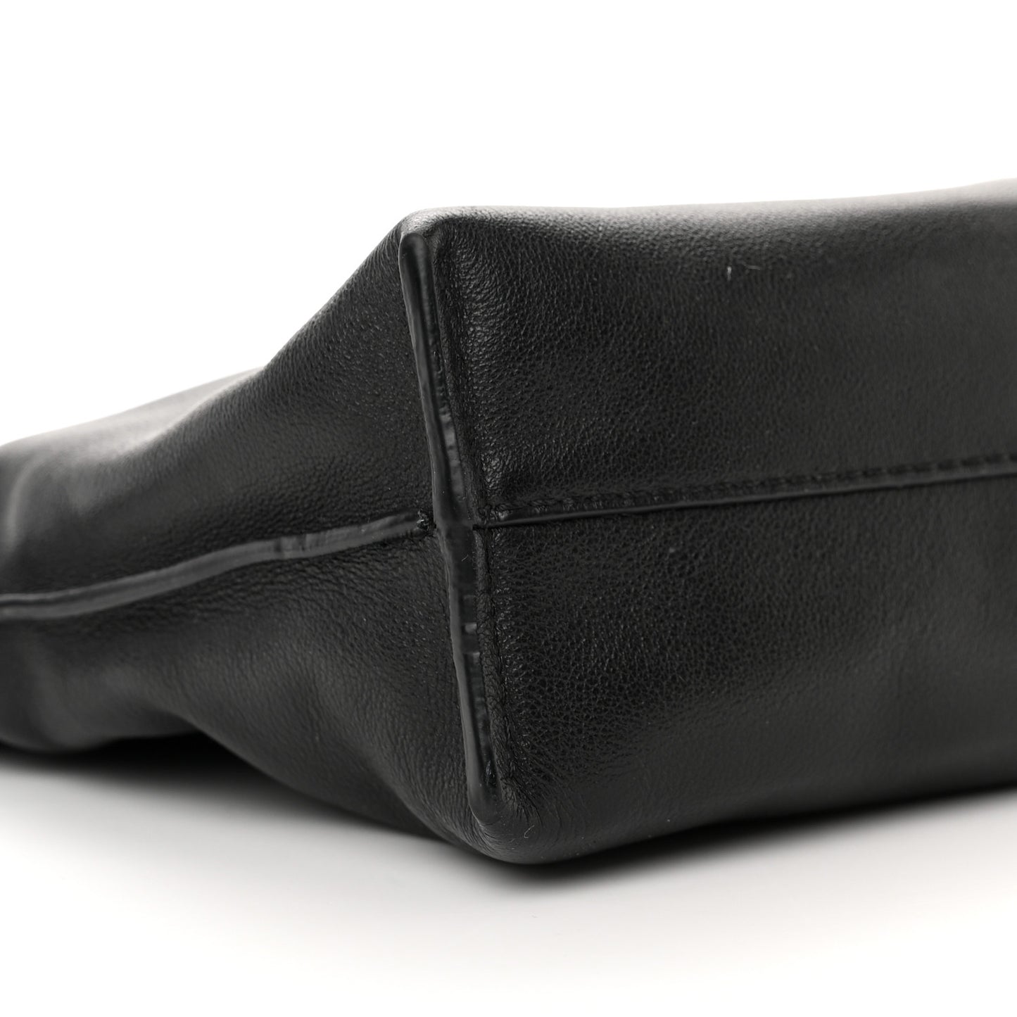 Calfskin Mini Flamenco Knot Clutch Black