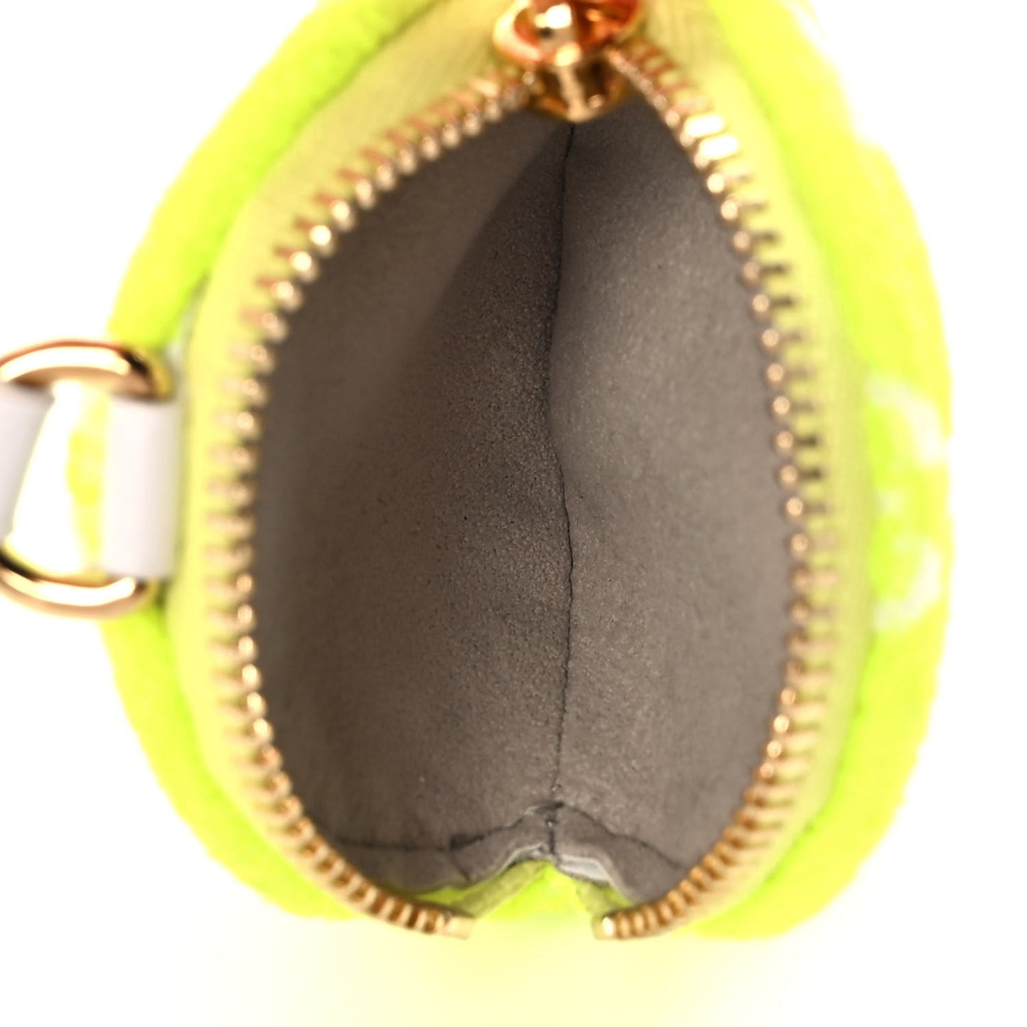 Fabric LV Match Ellipse BB Round Coin Purse Yellow