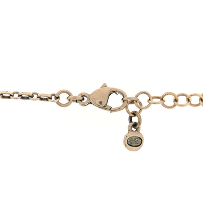 Chanel Beaded Charm CC Long Strand Necklace Silver Multicolor 3 of 4
