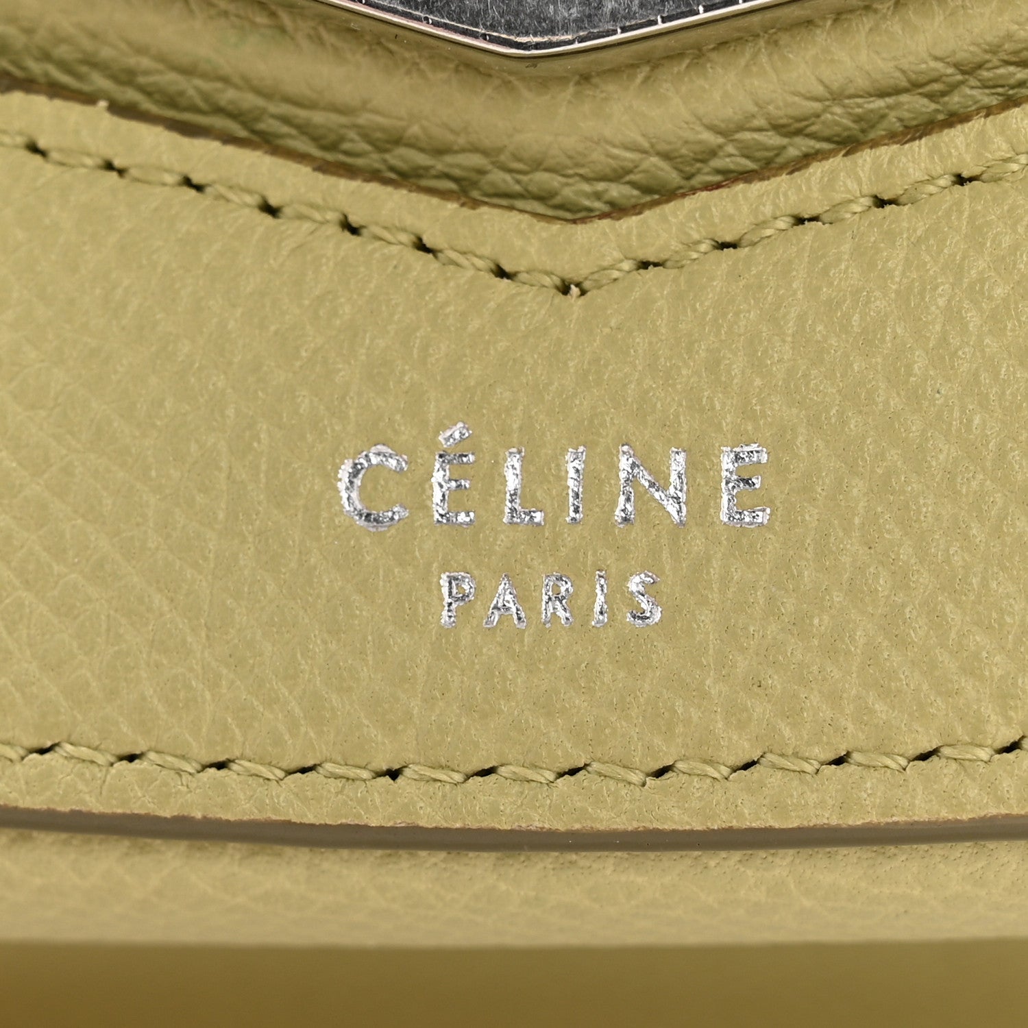 Celine Baby Grained Calfskin Small Trotteur  Jade 6 of 14