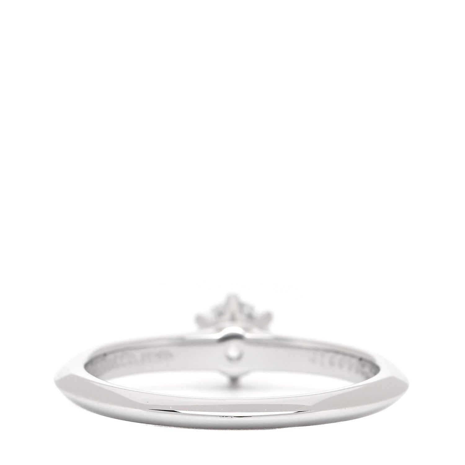 Tiffany Platinum Diamond .31ct Solitaire Engagement Ring 51 5.75 3 of 6