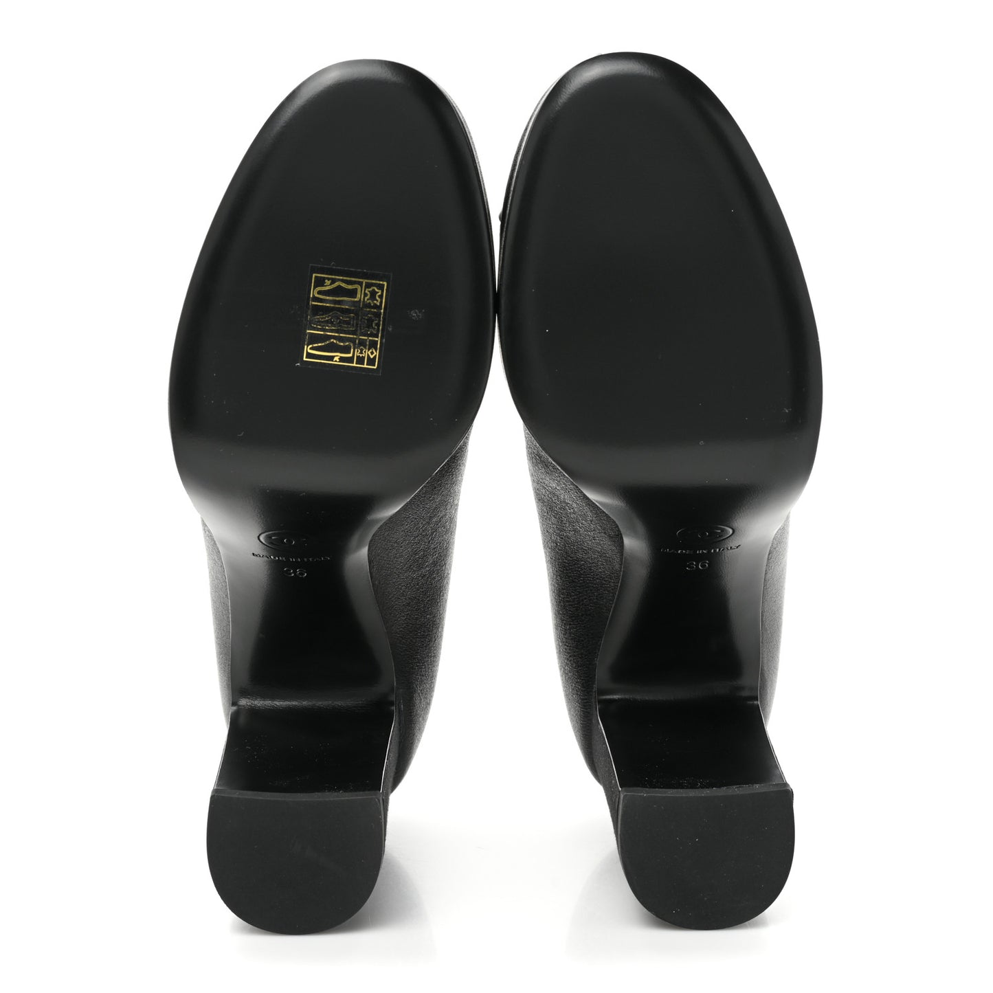Lambskin Patent Cap Toe Mary Jane Platform Pumps 36 Black