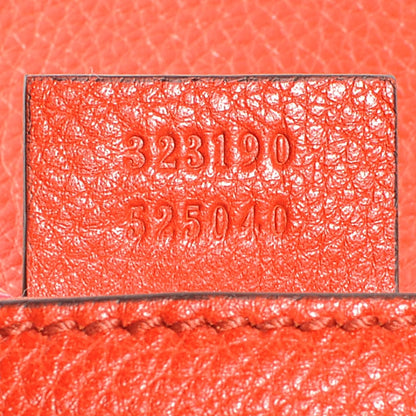 Gucci Pebbled Calfskin Small Soho Flap Crossbody Sun Orange 7 of 7