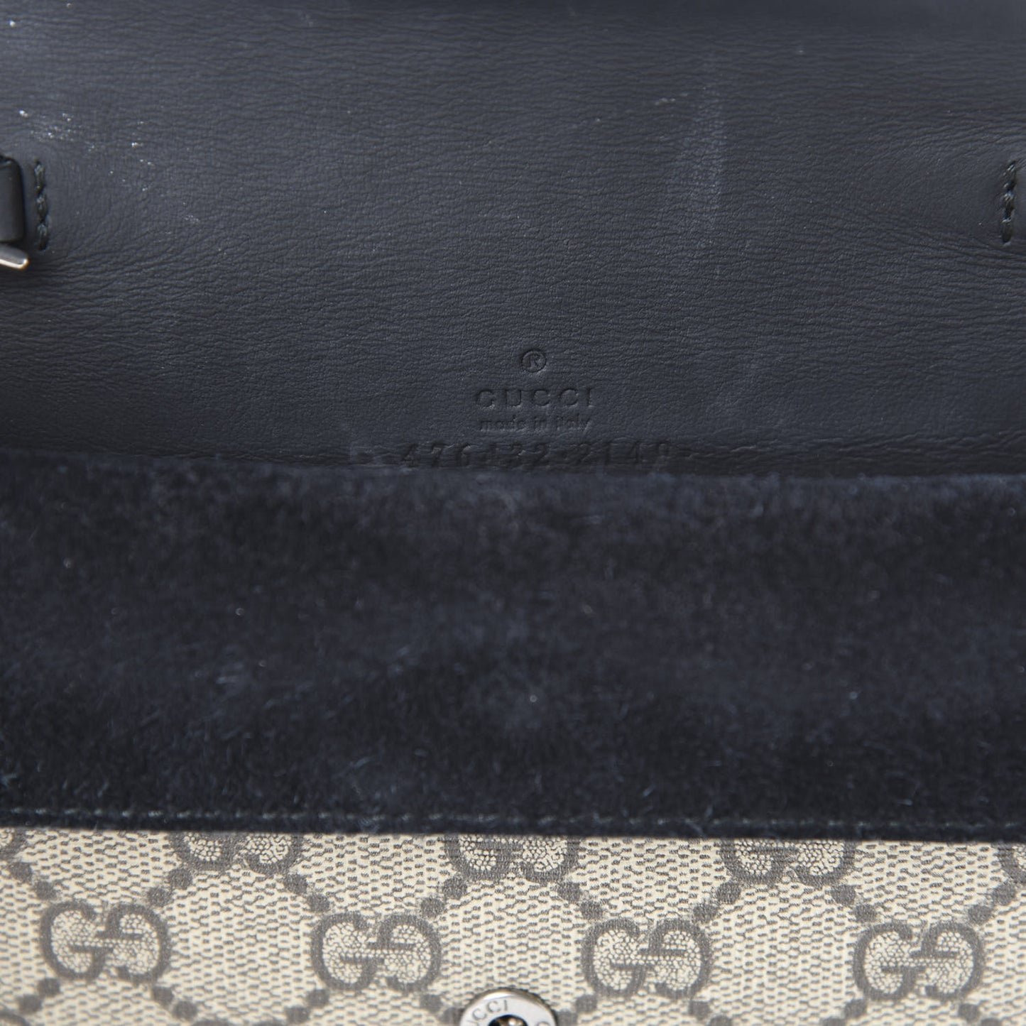 GG Supreme Monogram Super Mini Dionysus Shoulder Bag Black