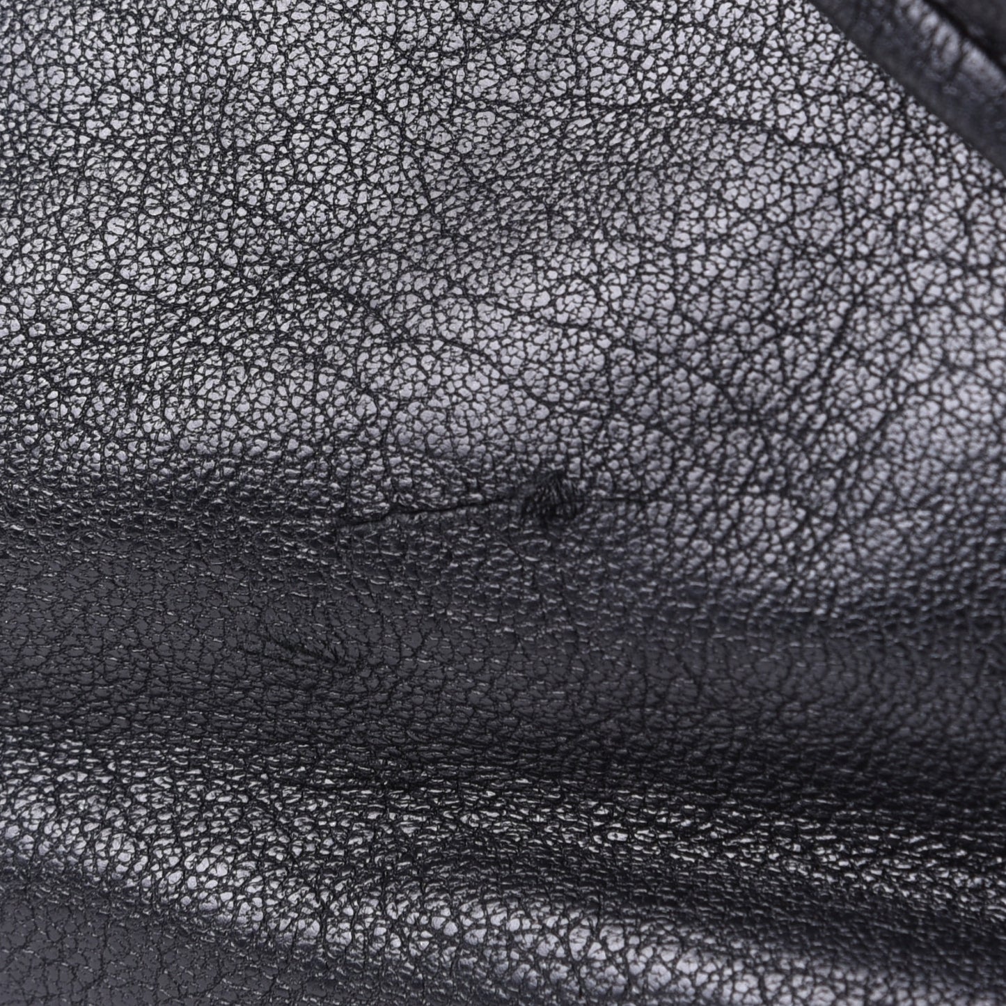Lambskin Chain Embellished Blare Tote Black