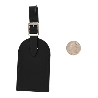Louis Vuitton Calfskin Luggage Tag Black 2 of 6