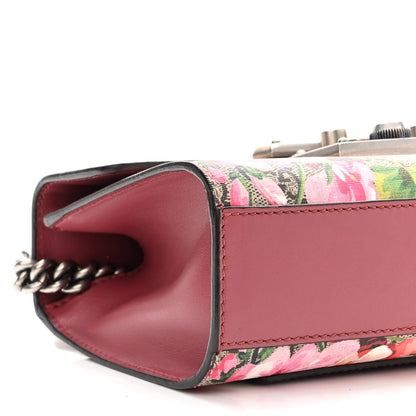 Gucci GG Supreme Monogram Blooms Small Padlock Shoulder Bag Beige Multicolor Dry Rose 10 of 11