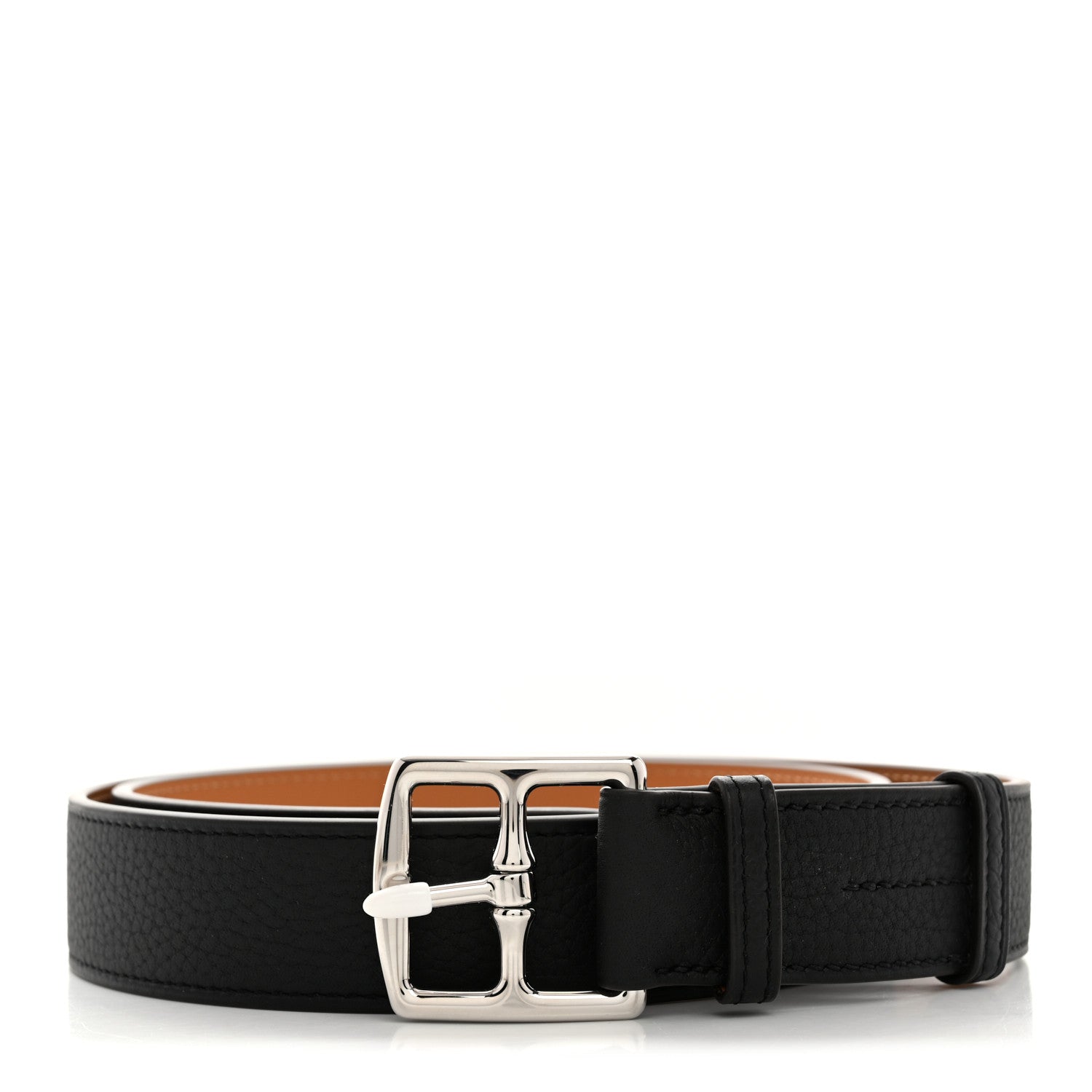 Hermes Togo Etriviere 32mm Belt 85 34 Black 1 of 7