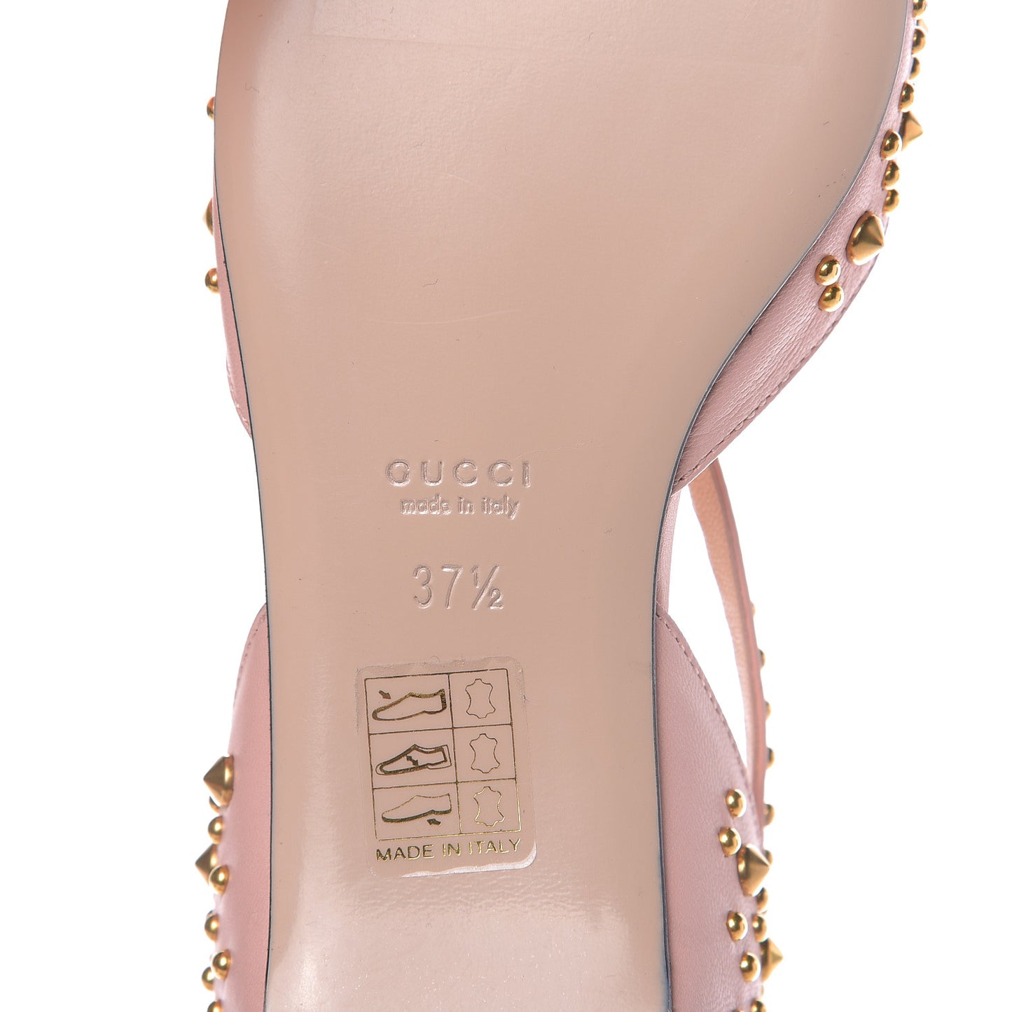 Malaga Kid Studded Pointed Toe Unia Flats 37.5 Perfect Pink