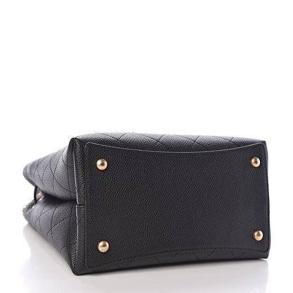 Chanel Grained Calfskin Stitched Small Drawstring Bag Black 4 of 10