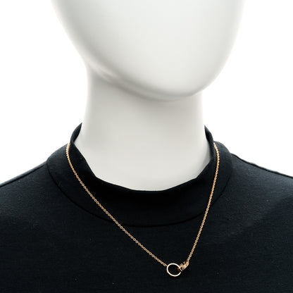 Cartier 18K Pink Gold Interlocking LOVE Necklace 2 of 4