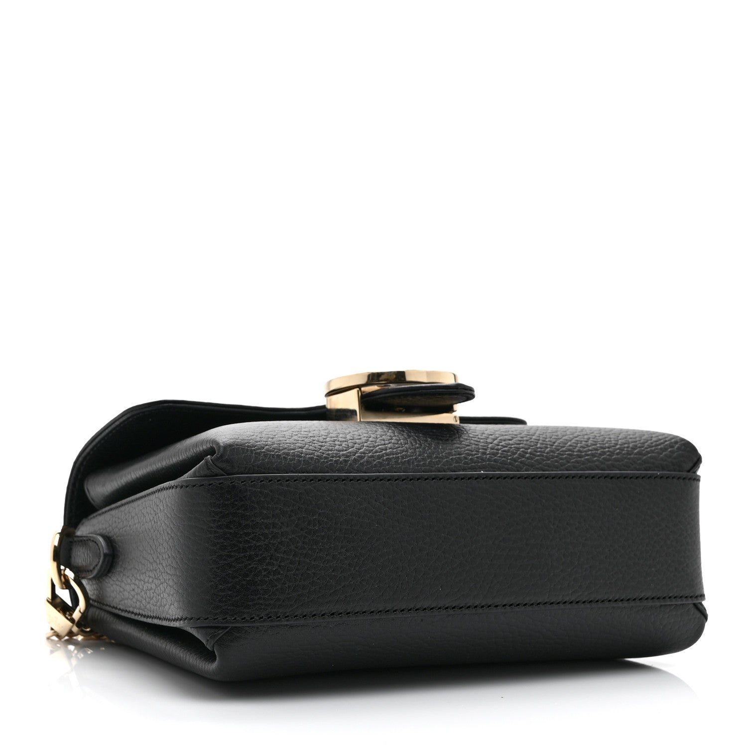 Gucci Dollar Calfskin Interlocking G Crossbody Bag Black 4 of 11