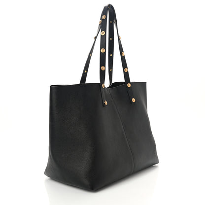 Versace Calfskin Palazzo Tote Black 3 of 13