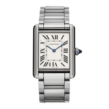 Cartier Stainless Steel 25mm Must de Cartier Tank Quartz Watch 1 of 6