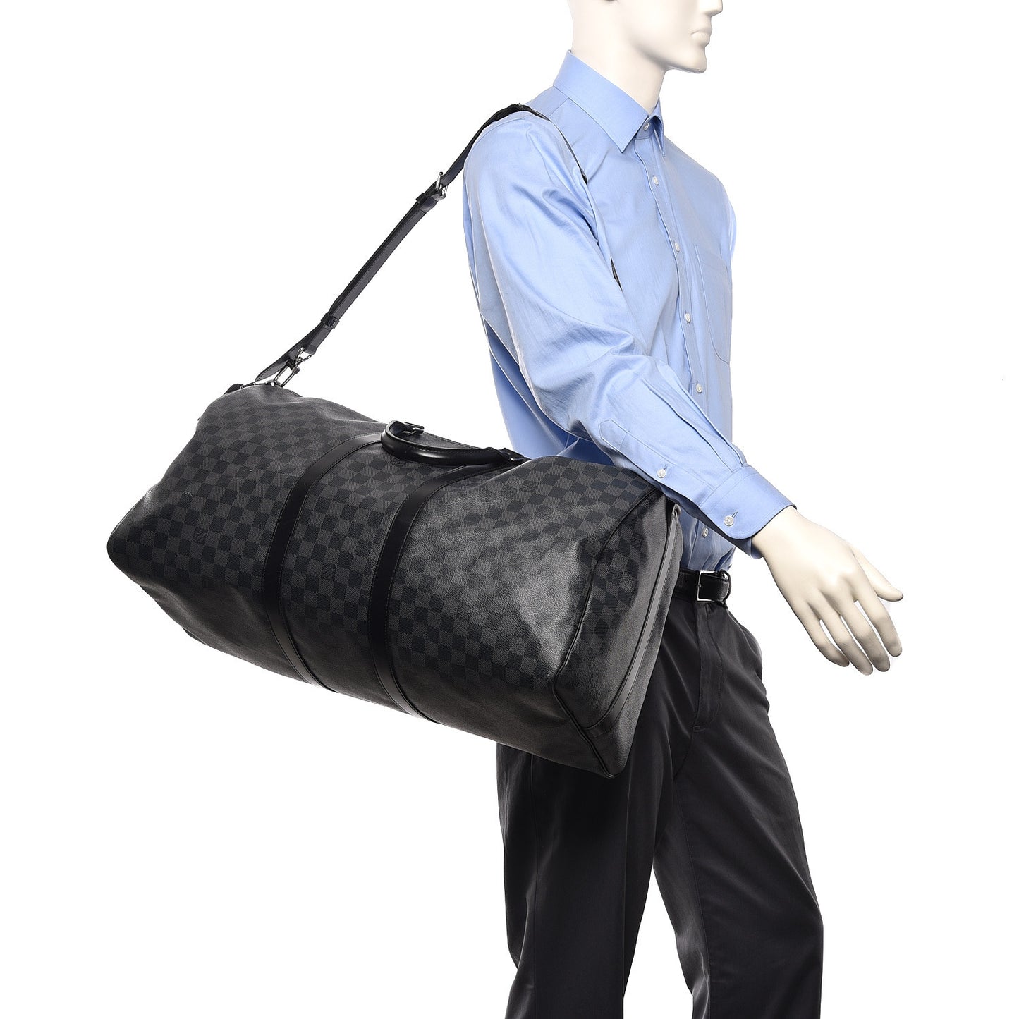 Damier Graphite Keepall Bandouliere 55