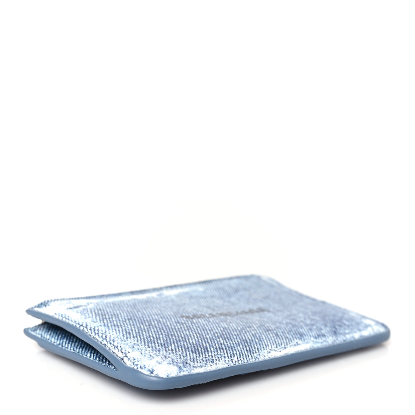 Denim Logo Large Cash Long Coin Card Blue