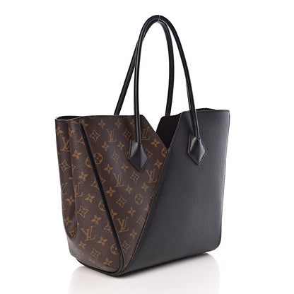 Louis Vuitton Calfskin Monogram Kimono Tote Black 3 of 9