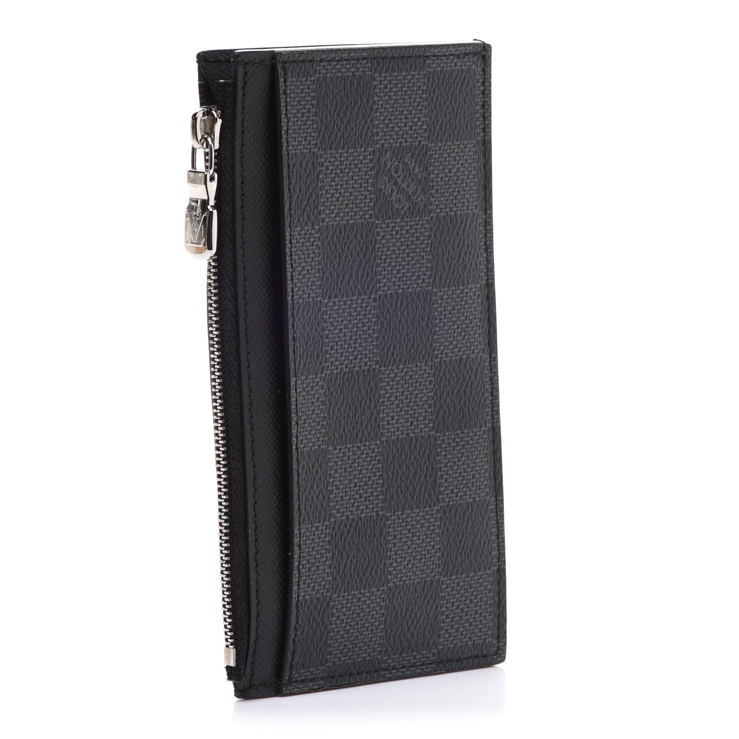 Louis Vuitton Damier Graphite Taiga Coin Card Holder 3 of 8