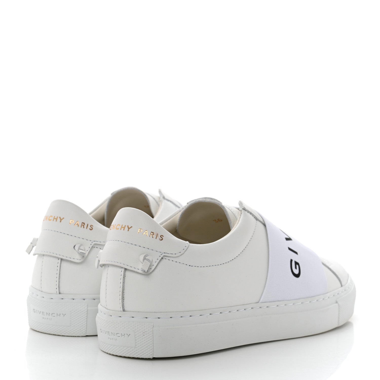 Givenchy Calfskin Band Logo Womens Urban Street Sneakers 36 White 4 of 9