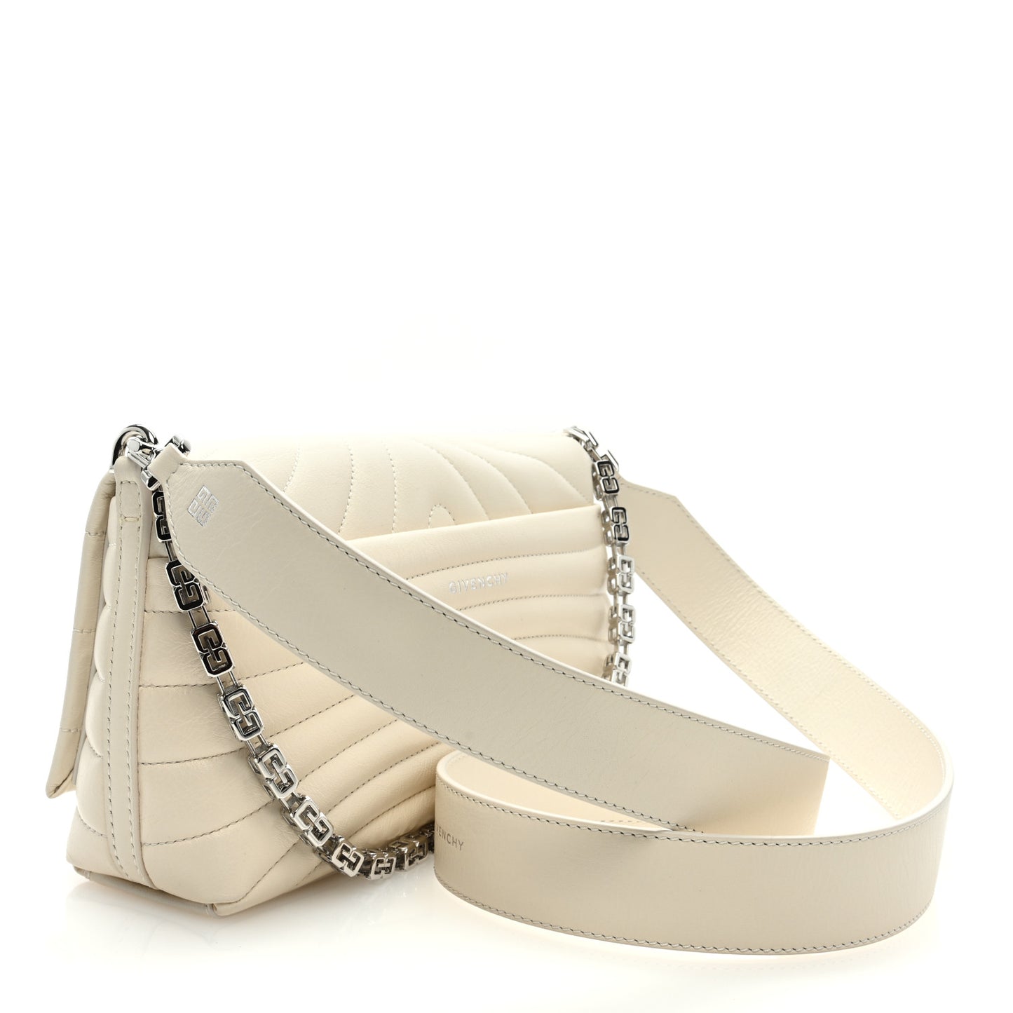 Calfskin Quilted Small 4G Shoulder Bag Ivory