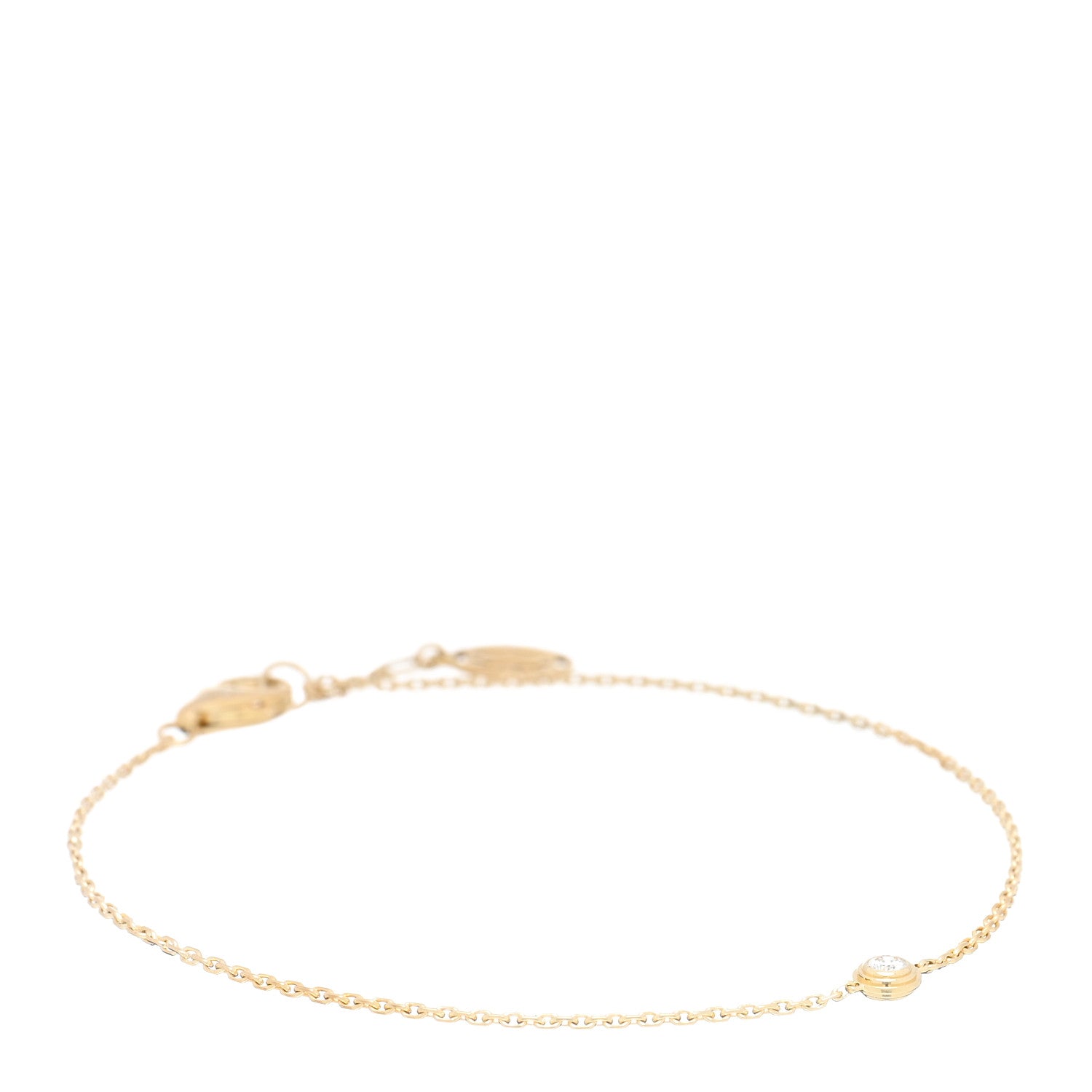 Cartier 18K Yellow Gold Diamond XS D'Amour Bracelet 1 of 4