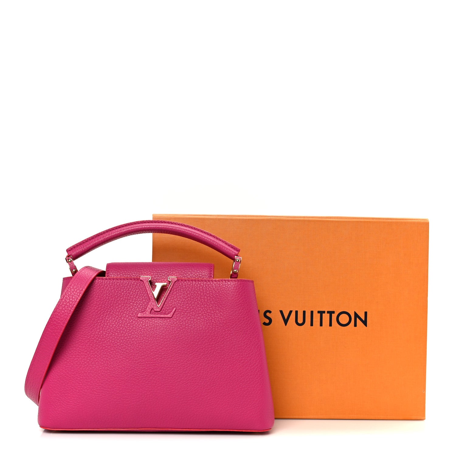 Louis Vuitton Taurillon Capucines BB Hibiscus Flamingo 1835743