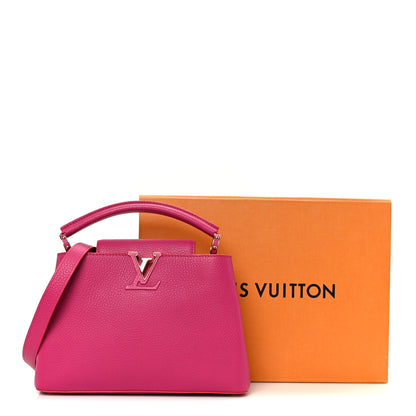 Louis Vuitton Taurillon Capucines BB Hibiscus Flamingo 10 of 10