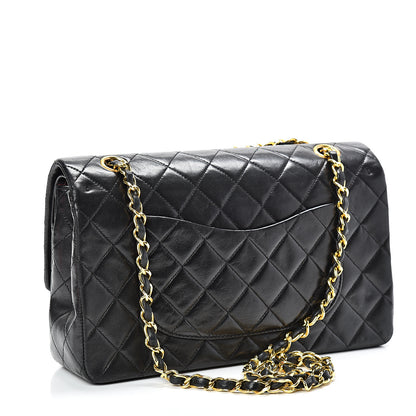 Chanel Lambskin Quilted Medium Double Flap Black 2 of 16