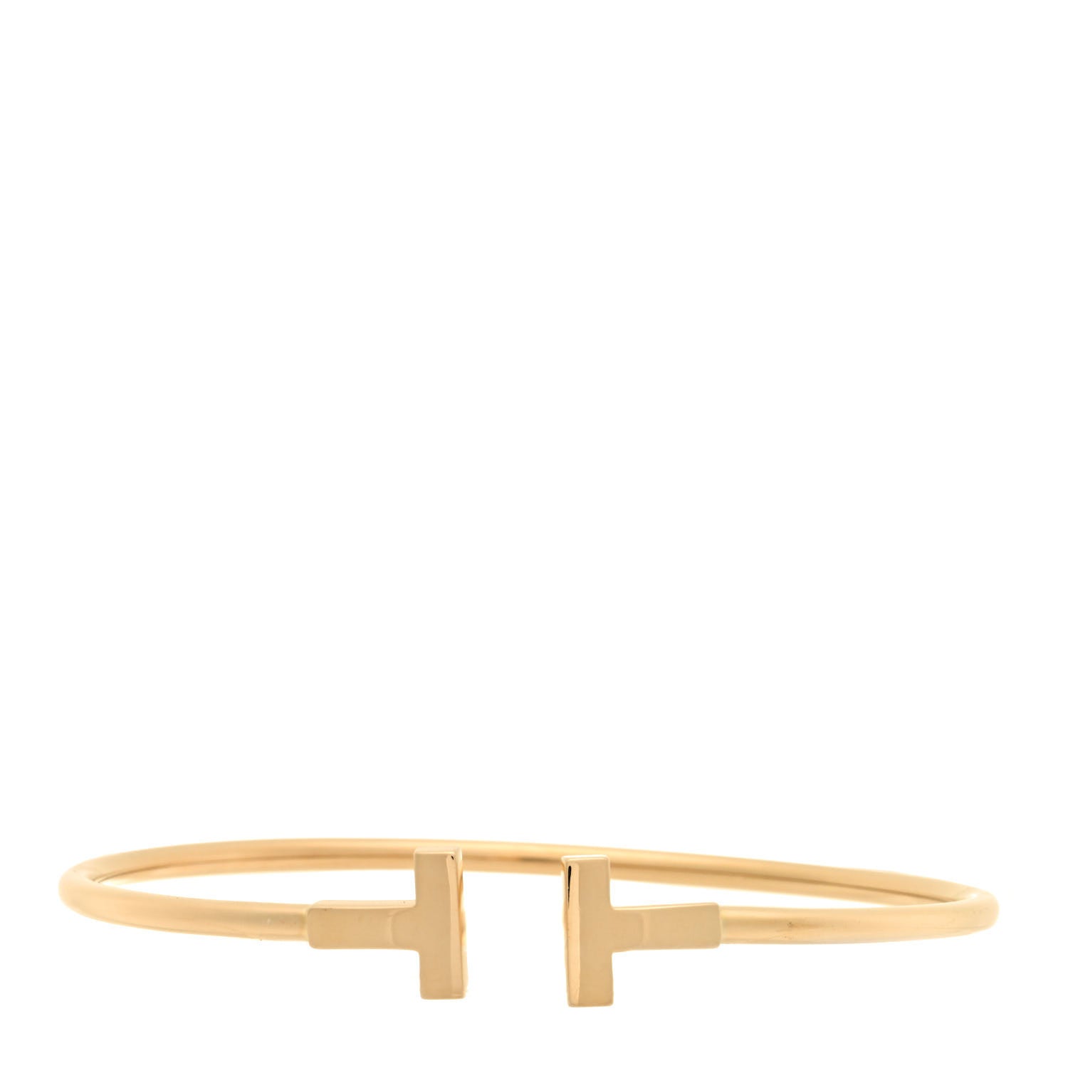 Tiffany 18K Yellow Gold T Wire Bracelet 1 of 3