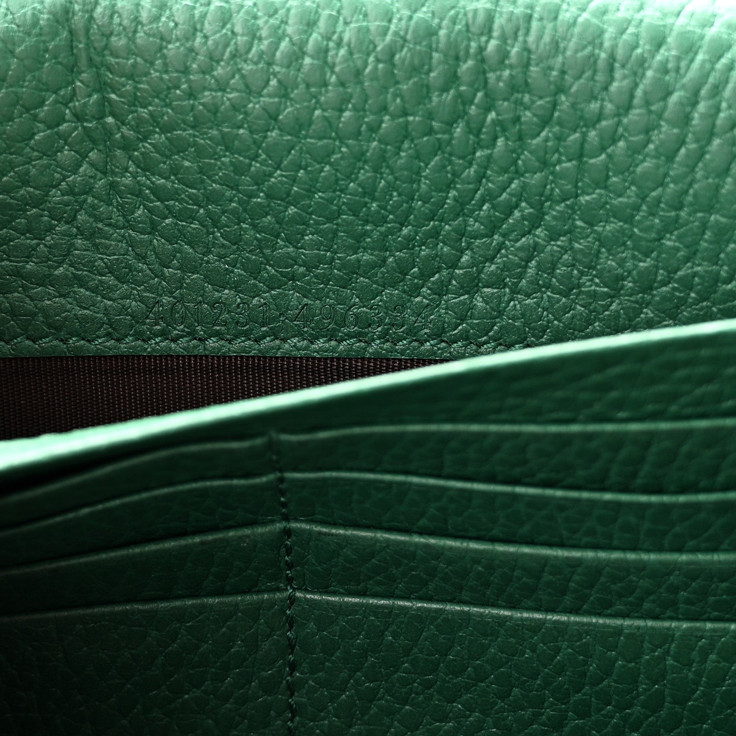 Gucci Calfskin Mini Dionysus Chain Wallet Emerald 7 of 10
