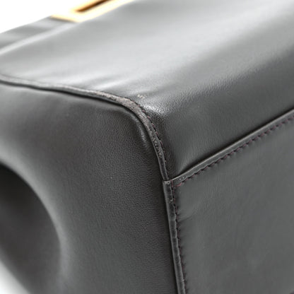 Fendi Nappa Mini Peekaboo Iconic Satchel Carbone 10 of 13