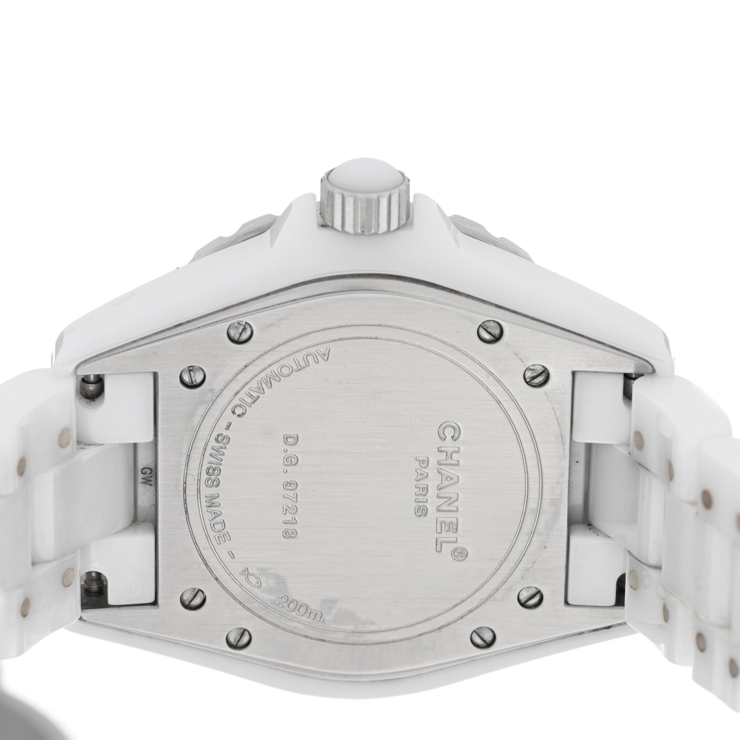 Stainless Steel Ceramic 38mm J12 Automatic Watch White