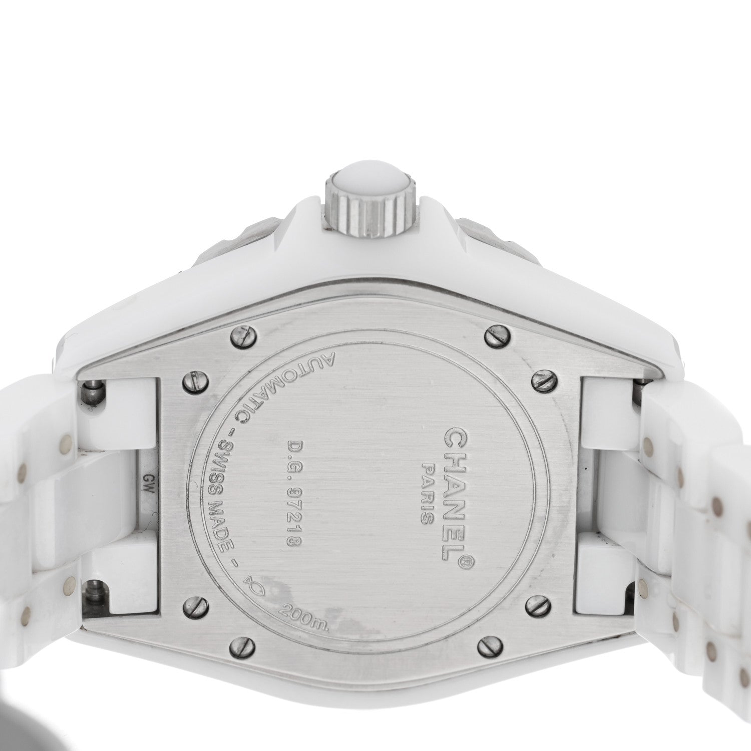Chanel Stainless Steel Ceramic 38mm J12 Automatic Watch White 4 of 5