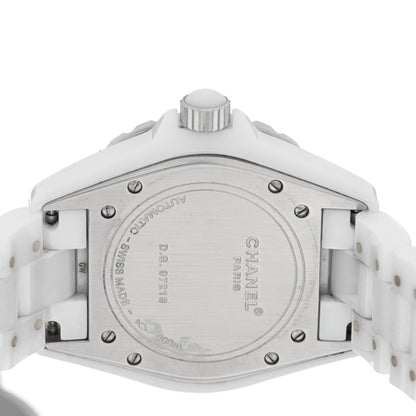 Chanel Stainless Steel Ceramic 38mm J12 Automatic Watch White 4 of 5