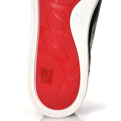 Christian Louboutin Calfskin Mens Fique A Vontade Flat Sneakers 46 Black 7 of 11