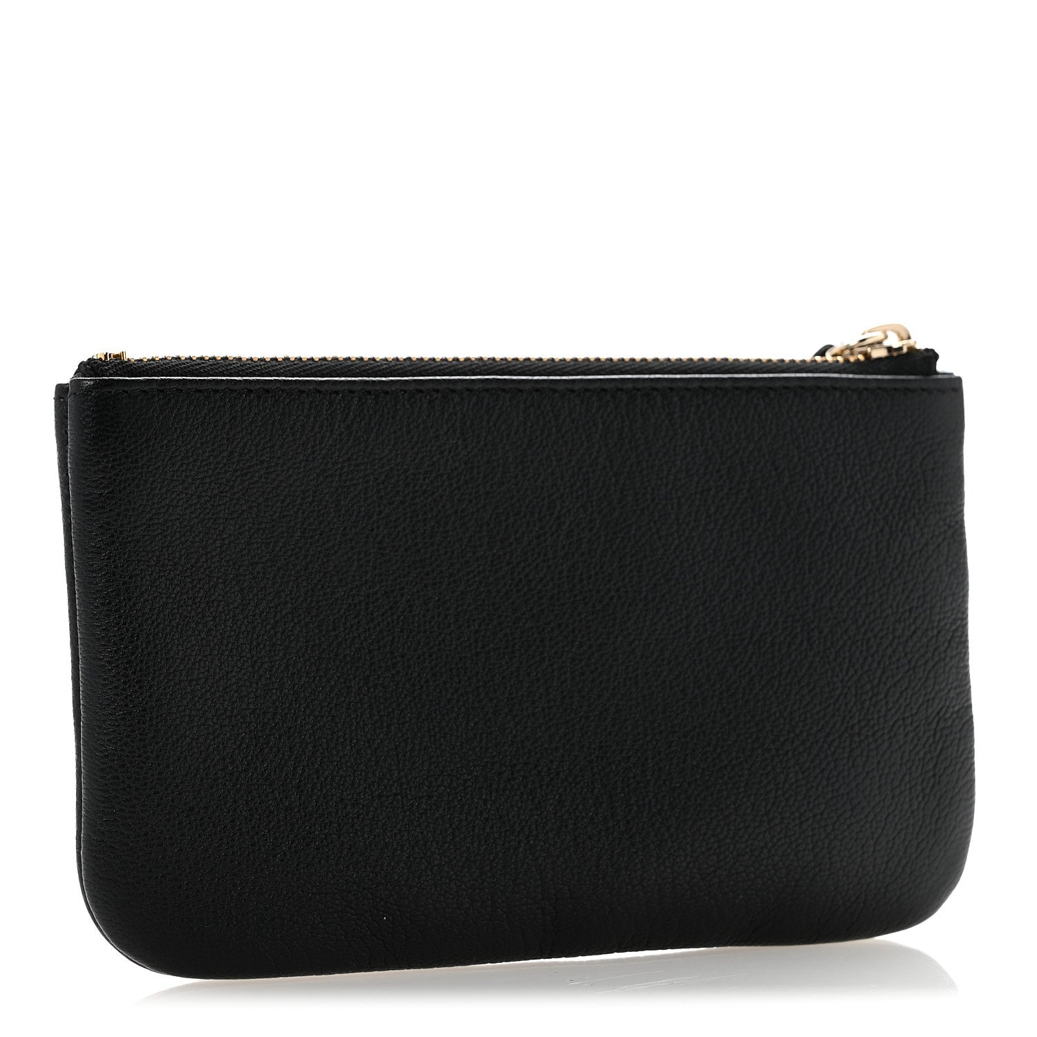 Chanel Goatskin Camellia CC Cosmetic Pouch Black 3 of 8